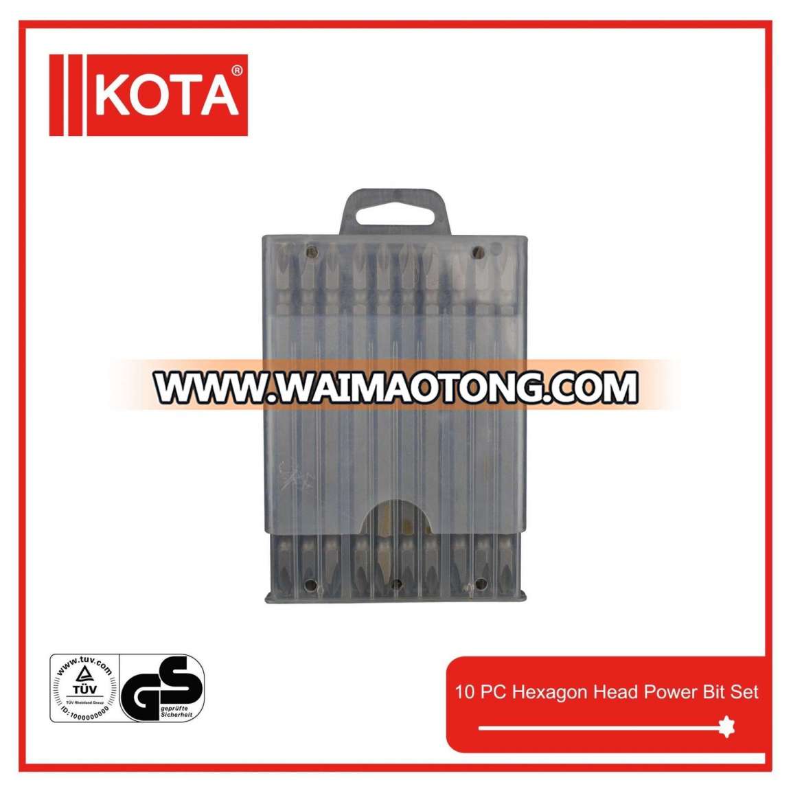 10PCS Screwdriver Bit Set with Sand-Blasted